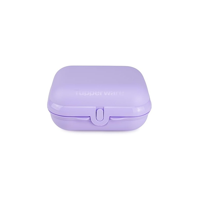 Tupperware Eco+ Lunch Box Large Twin Size 3 Lilac Snack