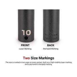 TEKTON 1/4 Inch Drive x 5/8 Inch Deep 6-Point Impact Socket | SID03016