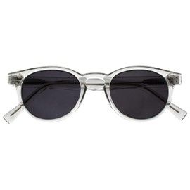 OPULIZE Rox Sunglasses Stylish Transparent Retro Frame Scratch Resistant Tinted Lens UV400 Protection Crystal Mens Womens S89-C