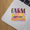 Holographic Decal Stickers of Farm Fresh Pumpkins Premium Waterproof Vinyl