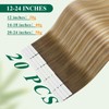 Easyouth Ombre Tape in Hair Extensions Human Hair Balayage Tape