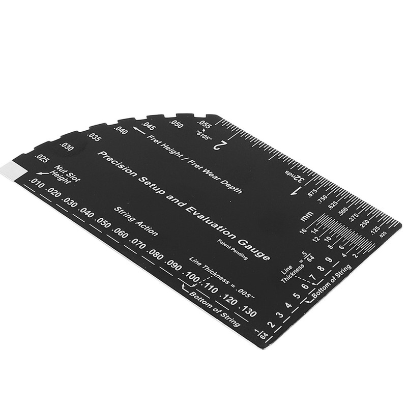 String Action Ruler Stainless Steel Guitar Fret Ruler String Height