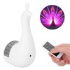 PeacockShaped Projection Lamp Decorative Light Touch Control ABS Nightlight Bedroom(White