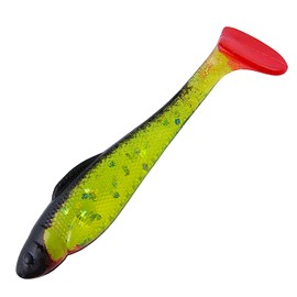 Relax Ohio 067R 067R Rubber Fish Bass Zander Set of 4 Black Green UV