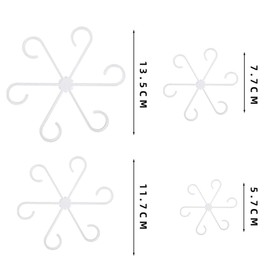 4pcs Plant Stem Holder, Plastic Plant Support Stakes, Climbing Houseplant Stem Supports for Growing Plants Flower Plant Outdoor and Indoor Plant(Transparent)