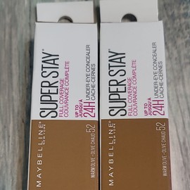 Maybelline New York Lot Of 2- Maybelline Super Stay Full Coverage Under-Eye Concealer #52 Warm Olive
