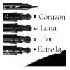 3 Delineadores Color Negro, Maquillaje Larga Duración