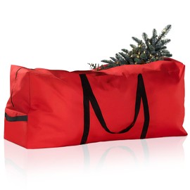 Lulizar Premium Christmas Tree Storage Bag-165 * 38 * 76cm,Waterproof Christmas Tree Bag for 7-9ft Tree (Detachable),Dustproof and Durable, Used for Organizing and Storing Other Furniture,Red