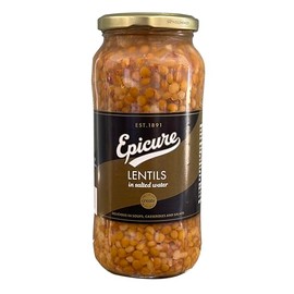 Epicure Lentils In Salted Water, 540 g Jar (Pack of 1)