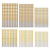 amoolo Titanium Drill Bit Set (60 pcs), Premium 4341 HSS