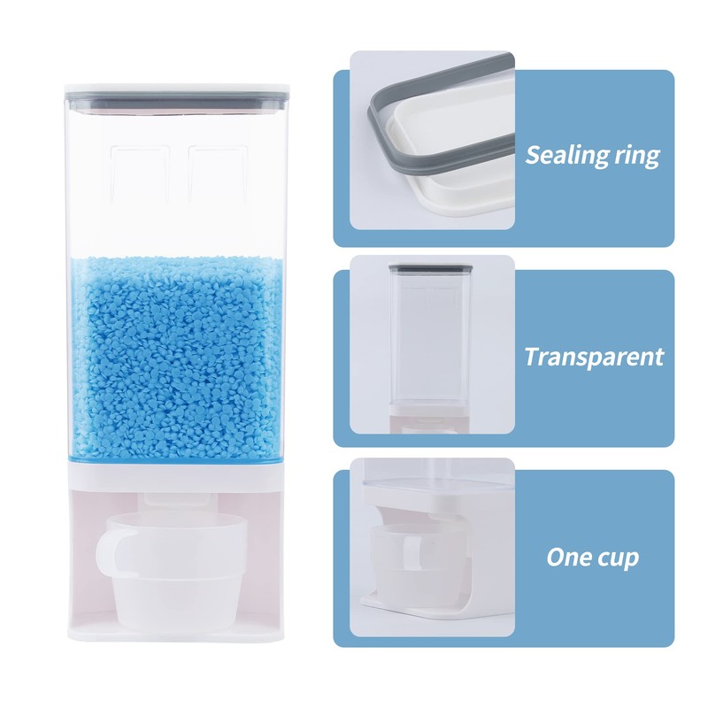 52.5 OZ Laundry Detergent Dispenser/Wall-Mounted Scent Booster Beads Dispenser for