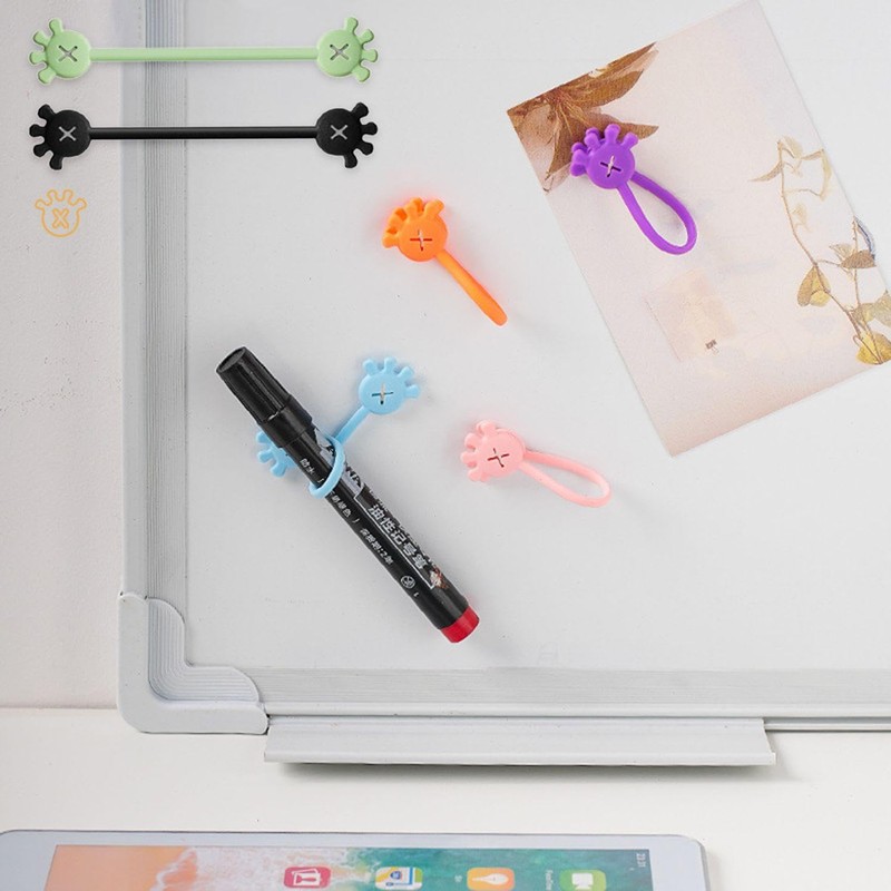 10-Piece Magnetic Cable Organiser, Palm Shaped Cable Organiser, Cable Ties,