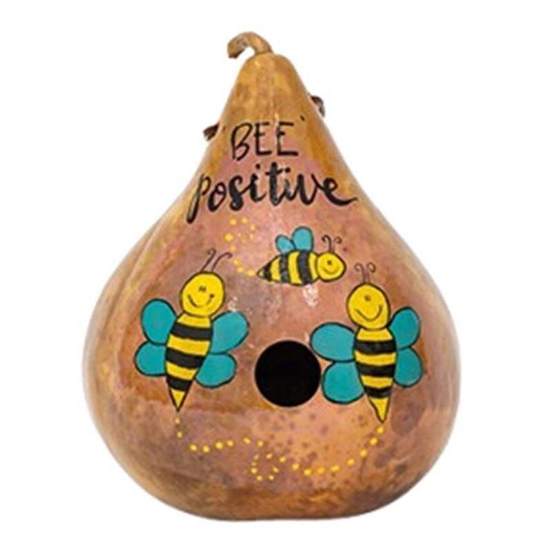 Saving Shepherd "BEE POSITIVE" BIRDHOUSE - Amish Hand Painted Honey