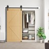 ROOMTEC 8FT Sliding Barn Door Hardware Kit, Barn Door Single