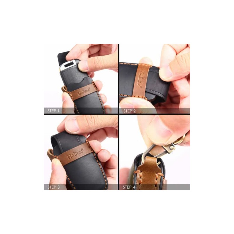 Leather Key Cover Remote Fob Case Holder Fit For 2017-2021
