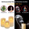antizer Flameless LED Candles 4" 5" 6" Set of 3
