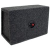 QPower 2-Pack 6x9 Inch Speaker Box Enclosures, Angled Style, Black