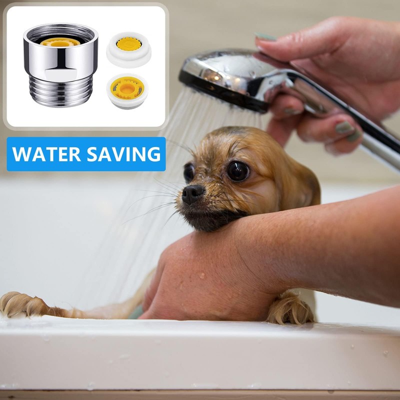 DGHOME Shower Flow Reducer Limiter Water Saving Shower Adapter 6