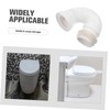 Operitacx Toilet Offset Seal Hose PVC Pipe Flexible and Sturdy