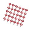 Motoforti 30pcs Car Bumper Mudguard Washer Bolts M6x1.0 Aluminum Alloy