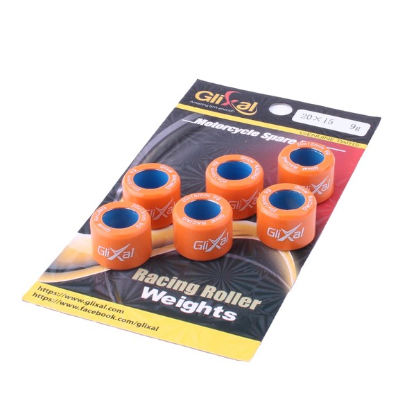 Glixal 20X15mm High Performance Racing Variator Roller Weights Set For