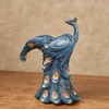 Elegant Peacock Decorative Vase Blue
