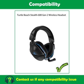 ACCOUTA Earpads Cushion Compatible with Turtle Beach Stealth 600 Gen 2 Wireless Headset Ear Pads Replacement with Cooling Gel Layer