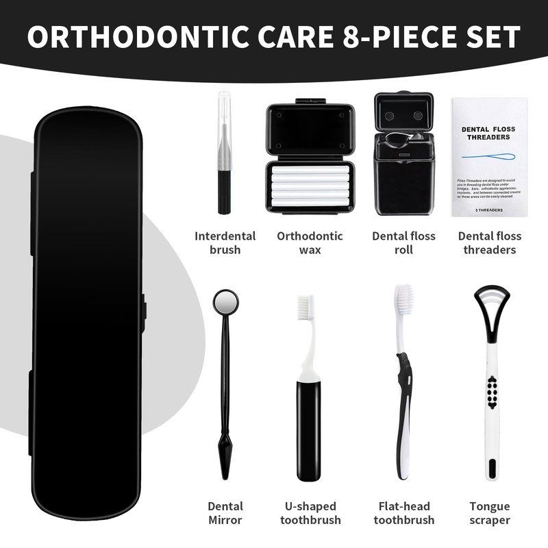 OUMJCING Portable Orthodontic Oral Care Kit - Orthodontic Dental Care