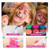 Maquillaje Paletita Duos Base De Agua Arcoiris