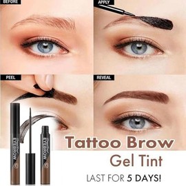 Tinte Para Cejas, Tatuaje, Gel Para Cejas, Color Semipermanente, Gel Para Tatuaje De Cejas, Dura Hasta 3 Días, Impermeable, Tinte, Maquillaje Natural Para Cejas, Regalo Para Mujeres (02 Marrón claro)