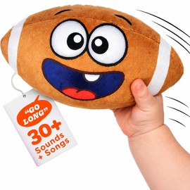 Move2Play, Hilariously Interactive Toy with Music & Sound Effects for Boy & Girl | Ball for Toddler & Baby | 6, 12, 18+ Months | 1, 2, 3+ Year Old (Football)