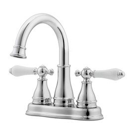Pfister Sonterra Bathroom Sink Faucet, 4-Inch Centerset, 2-Handle, 3-Hole, Polished Chrome Finish, LFWL245PC