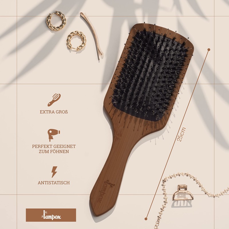 lampox Hair Brush Paddle Brush Paddle Brush Paddle Brush Detangling