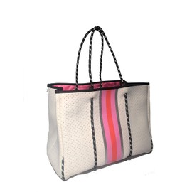 Dallas Hill Designs Large Tote Bag for Women | Neoprene Shoulder Purse | Travel, Beach, Gym Handbag | Extra Pouch