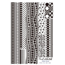 Nail Sketch Nail Water Decal Pop Art, 588 Dot Pattern, 1 Piece / 네일스케치 네일 워터데칼 팝 아트, 588 도트 패턴, 1개