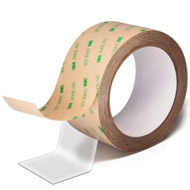 HIKIYEAT Thin Double Sided Tape for Crafts,2 inch x36Ft,Removable,Waterproof,Heat Resistant,Clear 300LSE Adhesive Strips for Stick Led Strip Light,Poster,Car,Fabric,Electronic,Indoor and Outdoor