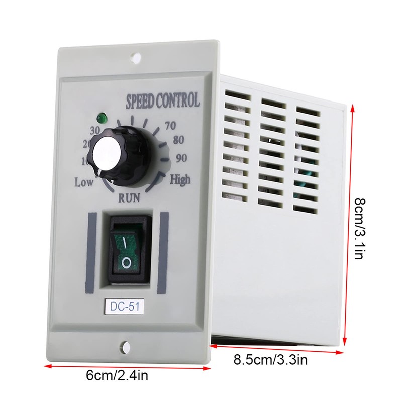 Sunicon DC Motor Speed Controller, Input AC 110V 24V‑90V Output