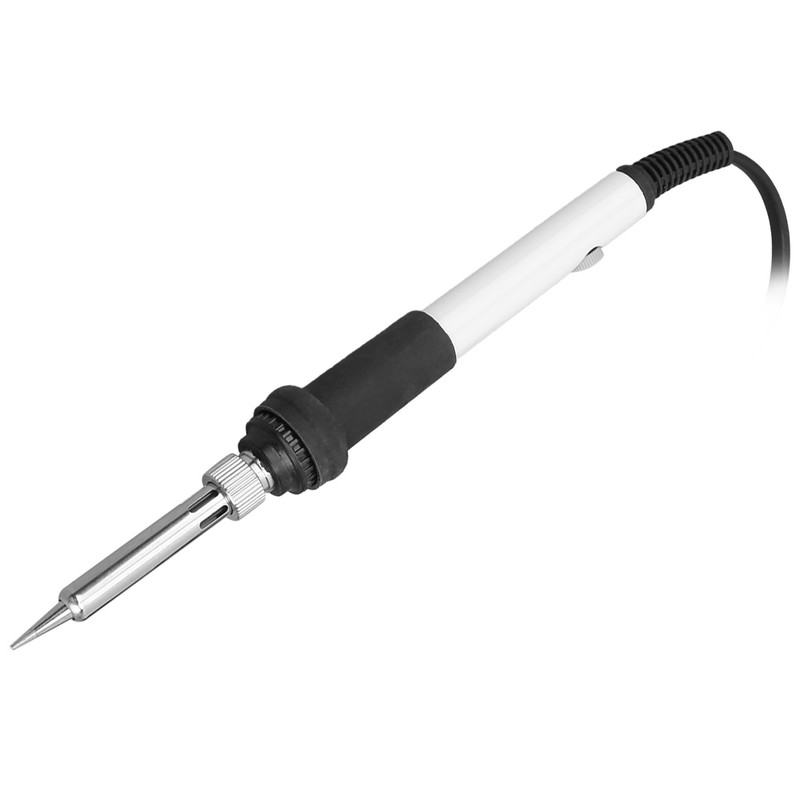 15Pcs Electric Soldering Iron Set Adjustable Temperature 60W White Welding