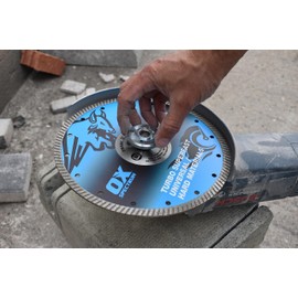 OX Tools Trade XL Turbo Diamond Blade - Universal & GP - 230/22.23mm, Blue