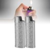 2 Pcs Lighter Case Zinc Alloy Vintage Floral Stamped Classical