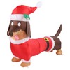 Inflatable Weiner Dog 1.5 Meters Illuminated Polyester Fiber Blow Up