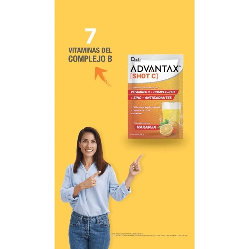 Shot C Vitaminas A D E Complejo B + Antioxidantes