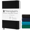 Hieroglyphs Notebook A5 Hardcover, 189 Numbered Pages, 3 Colours, Organiser