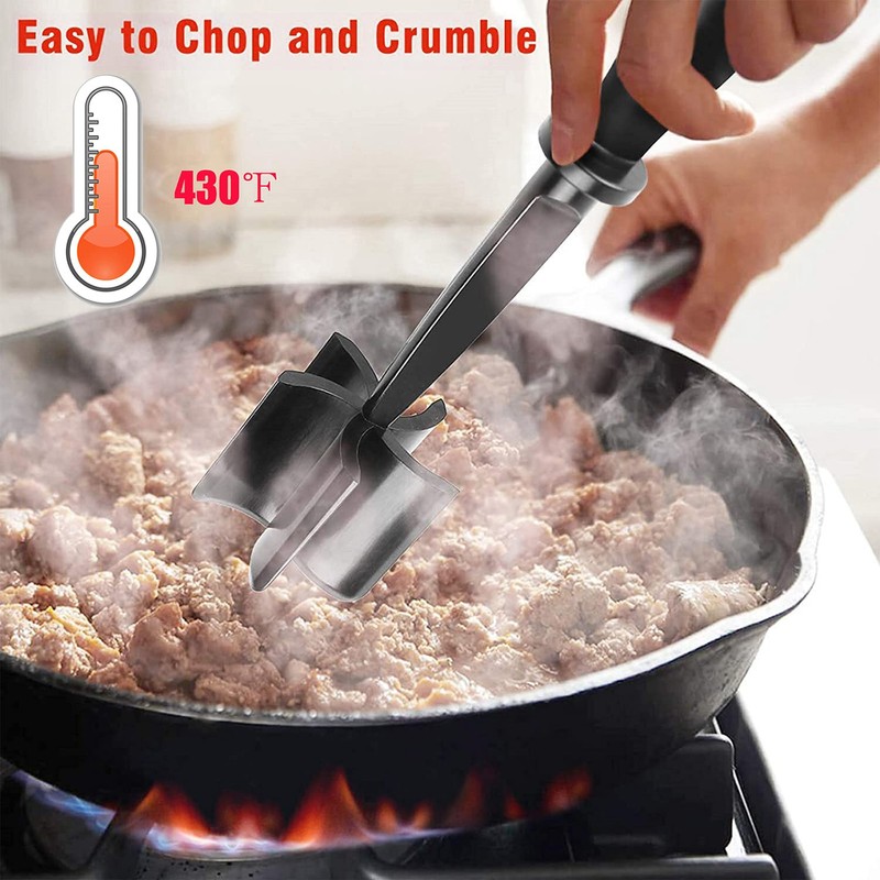 Meat Chopper, Multifunctional Heat Resistant Nylon Meat Chopper Tool with