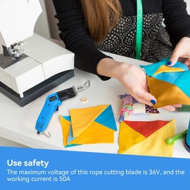 Agatige Hot Cutter Blade, Fabric Cutter, Alloy Fabric Rope Cutting Tool for Electric Hot Cutter KD-7-3, KD-5-3, KD-8-3 for DIY Projects in Households, Schools or Workshops