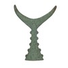 Creative Co-Op Distressed Metal Tuna Tail Accent Decor, Aqua