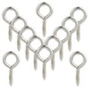 Wobe 100pcs Small Screw Eye Shape Hanging Screw Hooks 1"