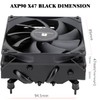 Thermalright AXP90 X47 Black Low Profile CPU Cooler, with 92mm