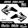 Honda CRF50 Shroud Graphics Red 2004-2022 Style B black FREE