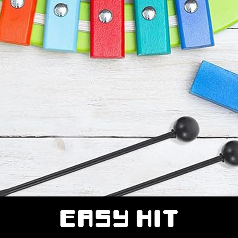 MEXRUMI Pack of 4 Xylophone Accessories, Soft Rubber Head and